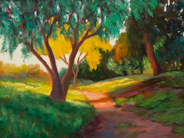 Horse path arboretum
